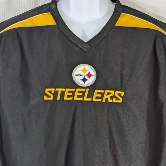 PITTSBURG STEELERS! NFL TEAM APPAREL! BLACK, RED, YELO EMBROIDERED TANK TOP!SZ L - Picture 3 of 7